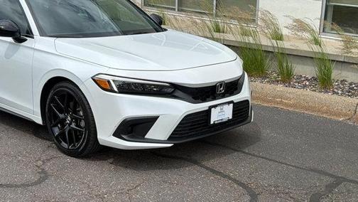 Platinum White Pearl 2024 Honda Civic Sport