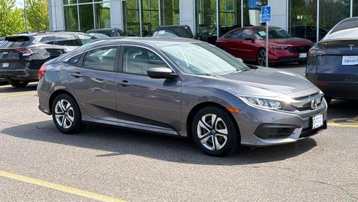 Modern Steel Metallic 2017 Honda Civic LX