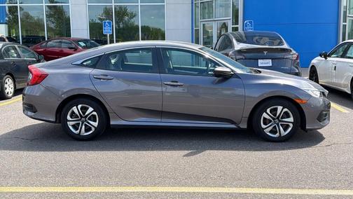 Modern Steel Metallic 2017 Honda Civic LX