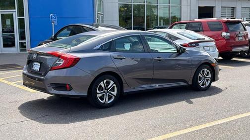 Modern Steel Metallic 2017 Honda Civic LX