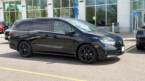 Crystal Black Pearl 2023 Honda Odyssey Sport