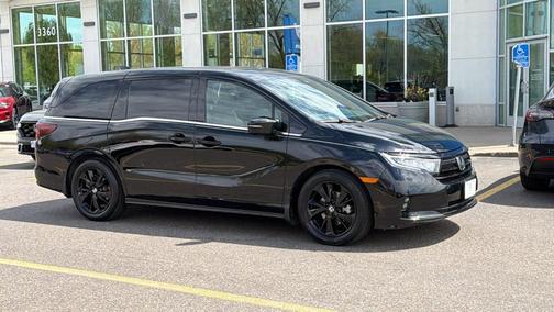Crystal Black Pearl 2023 Honda Odyssey Sport