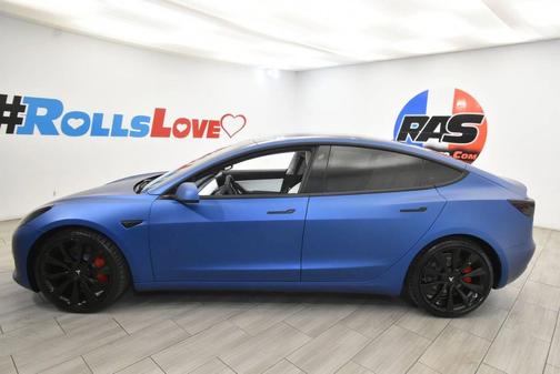 Deep Blue Metallic 2018 Tesla Model 3 Performance