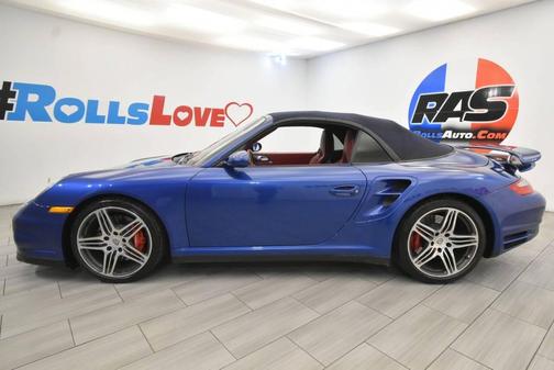 Cobalt Blue Metallic 2008 Porsche 911 Turbo Cabriolet