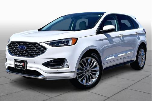 Star White Metallic Tri-Coat 2024 Ford Edge Titanium