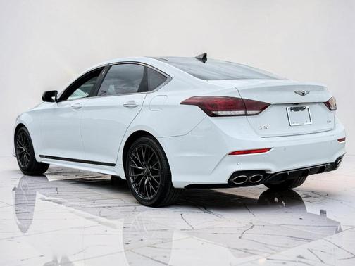 Casablanca White 2018 Genesis G80 3.3T Sport