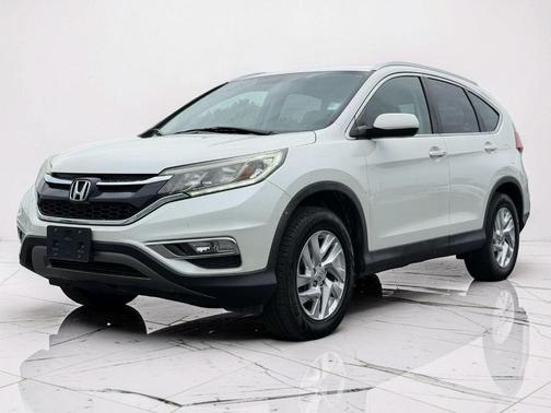 White 2015 Honda CR-V EX-L