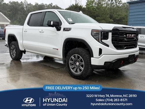 Summit White 2025 GMC Sierra 1500 AT4