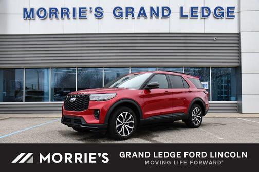 Red Metallic 2025 Ford Explorer ST-Line