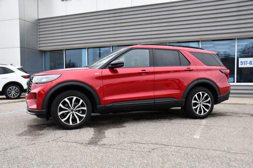 Red Metallic 2025 Ford Explorer ST-Line