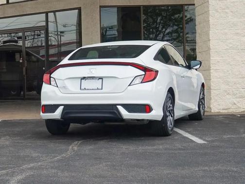 White 2019 Honda Civic LX