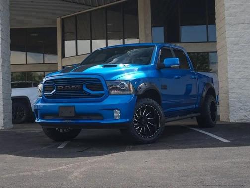 Blue 2018 RAM 1500 Sport