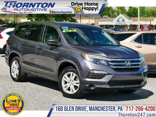 Modern Steel Metallic 2017 Honda Pilot LX