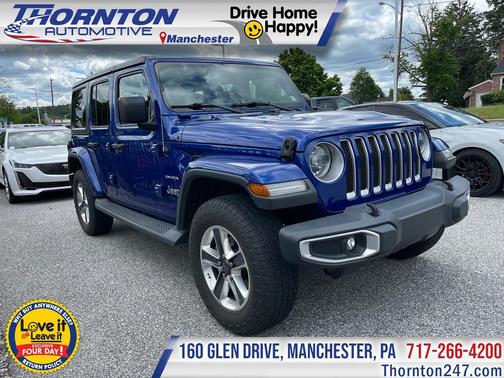 Ocean Blue Metallic Clearcoat 2018 Jeep Wrangler Unlimited Sahara
