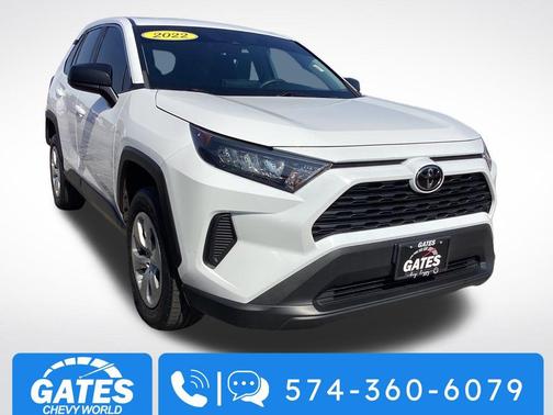 White 2022 Toyota RAV4 LE