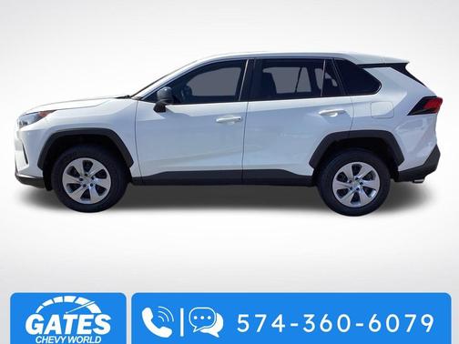 White 2022 Toyota RAV4 LE