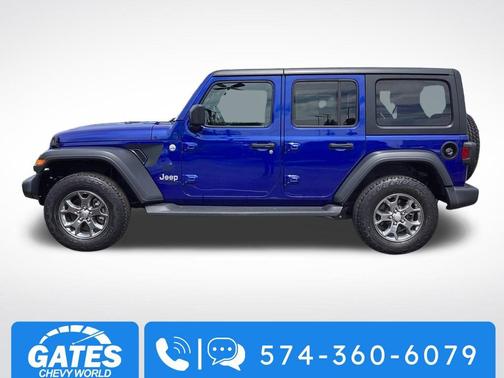 Ocean Blue Metallic Clearcoat 2020 Jeep Wrangler Unlimited Freedom 4x4