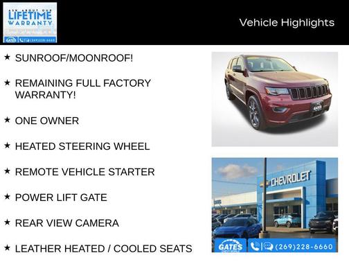 2021 Jeep Grand Cherokee 80th Anniversary 4X4