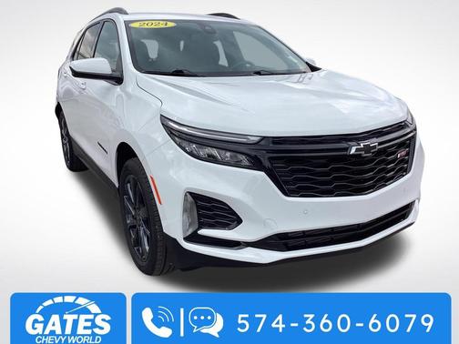 Summit White 2024 Chevrolet Equinox AWD RS