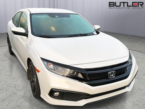 Platinum White Pearl 2019 Honda Civic Sport