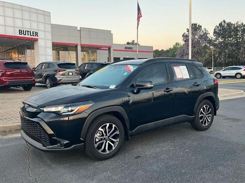 Jet Black 2025 Toyota Corolla Hybrid SE