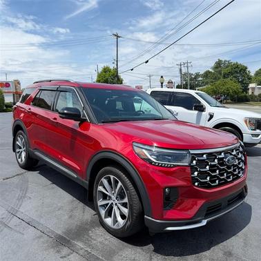 Rapid Red Metallic Tinted Clearcoat 2025 Ford Explorer Platinum