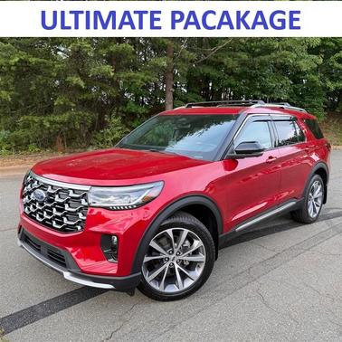 Rapid Red Metallic Tinted Clearcoat 2025 Ford Explorer Platinum 4WD