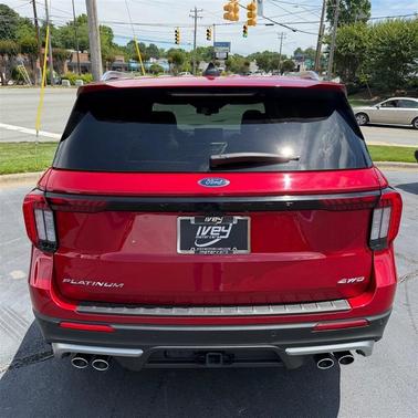Rapid Red Metallic Tinted Clearcoat 2025 Ford Explorer Platinum
