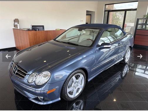 Cadet Blue 2007 Mercedes-Benz CLK-Class 550 Cabriolet