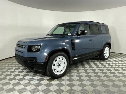 Tasman Blue Metallic 2026 Land Rover Defender P400 X-Dynamic SE