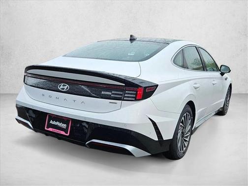 Serenity White 2025 Hyundai SONATA Hybrid Limited
