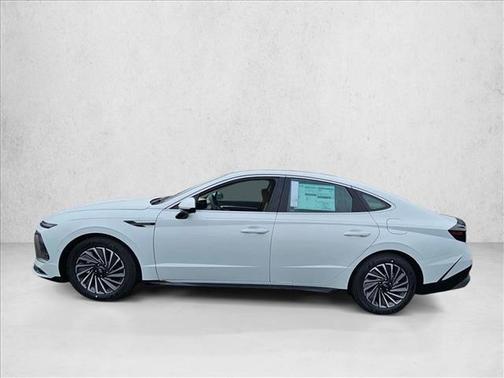 Serenity White 2025 Hyundai SONATA Hybrid Limited