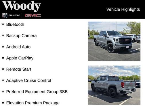 Sterling Metallic 2026 GMC Sierra 1500 Elevation