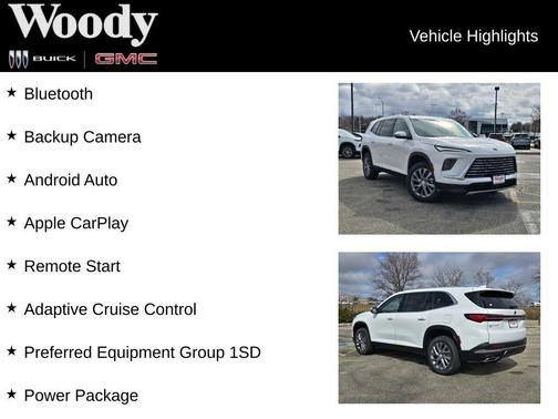 summit white 2026 Buick Enclave Preferred