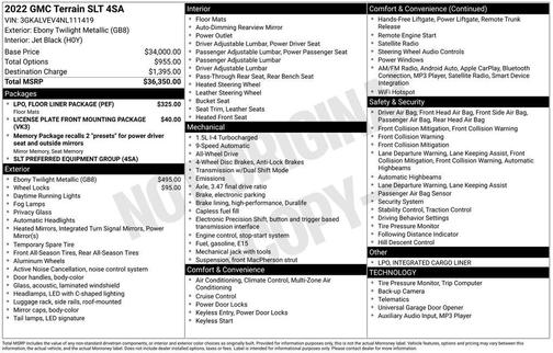 2022 GMC Terrain SLT