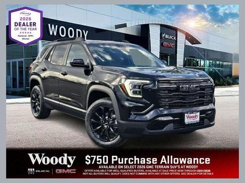 Ebony Twilight Metallic 2026 GMC Terrain AWD Elevation