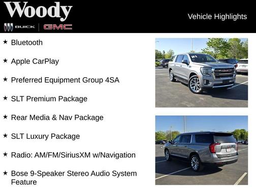 Satin Steel Metallic 2021 GMC Yukon XL SLT