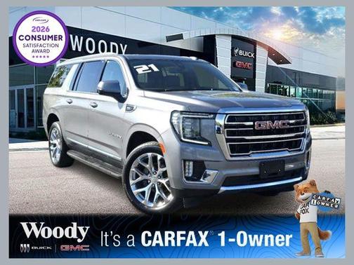 Satin Steel Metallic 2021 GMC Yukon XL SLT