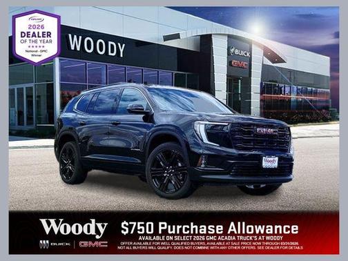 Ebony Twilight Metallic 2026 GMC Acadia AWD Denali