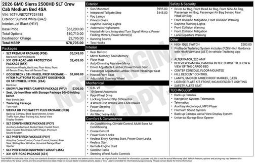 2026 GMC Sierra 2500 SLT