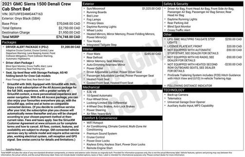 Black 2021 GMC Sierra 1500 Denali