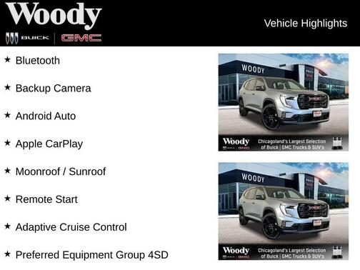 Sterling Metallic 2026 GMC Acadia AWD Elevation