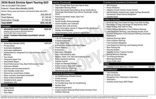 2026 Buick Envista Sport Touring