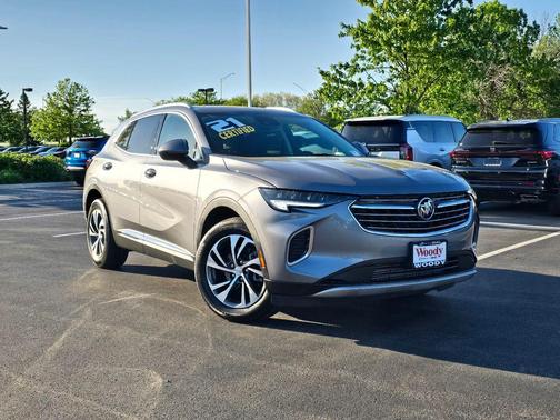 Satin Steel Metallic 2021 Buick Envision AWD Essence