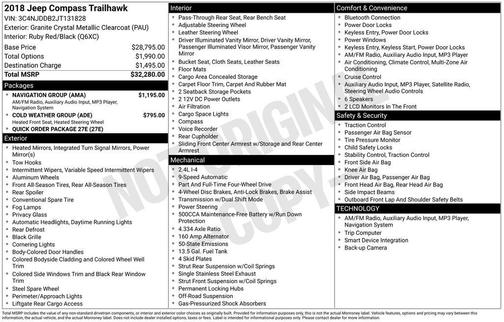 2018 Jeep Compass Trailhawk