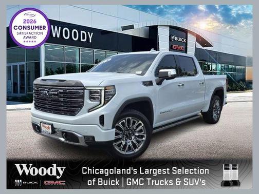 Glacier White Tricoat 2026 GMC Sierra 1500 Denali Ultimate