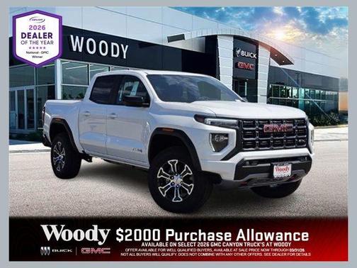 Summit White 2026 GMC Canyon AT4