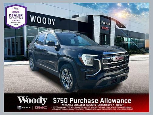Ebony Twilight Metallic 2026 GMC Terrain AWD Elevation