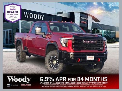 Volcanic Red Tintcoat 2026 GMC Sierra 2500 AT4X