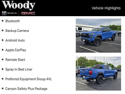 Rapids Metallic 2026 GMC Canyon 4WD Elevation